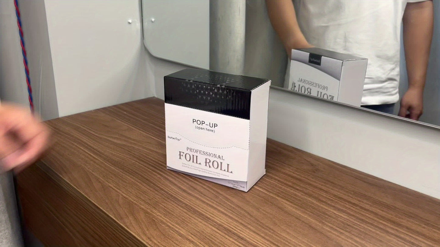 Aluminum Foil Paper for Hair Highlighting 300pcs/Box | Salon Hairdressing Supplies for Hair Coloring Perming Foiling | Silver Professional Grade