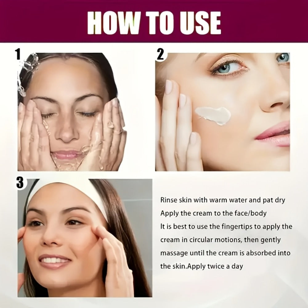 Niacinamide Brightening Face Cream Ascorbic Acid Collagen 24H Moisturizing Dark Spot Corrector Even Skin Tone All Skin Types 50g