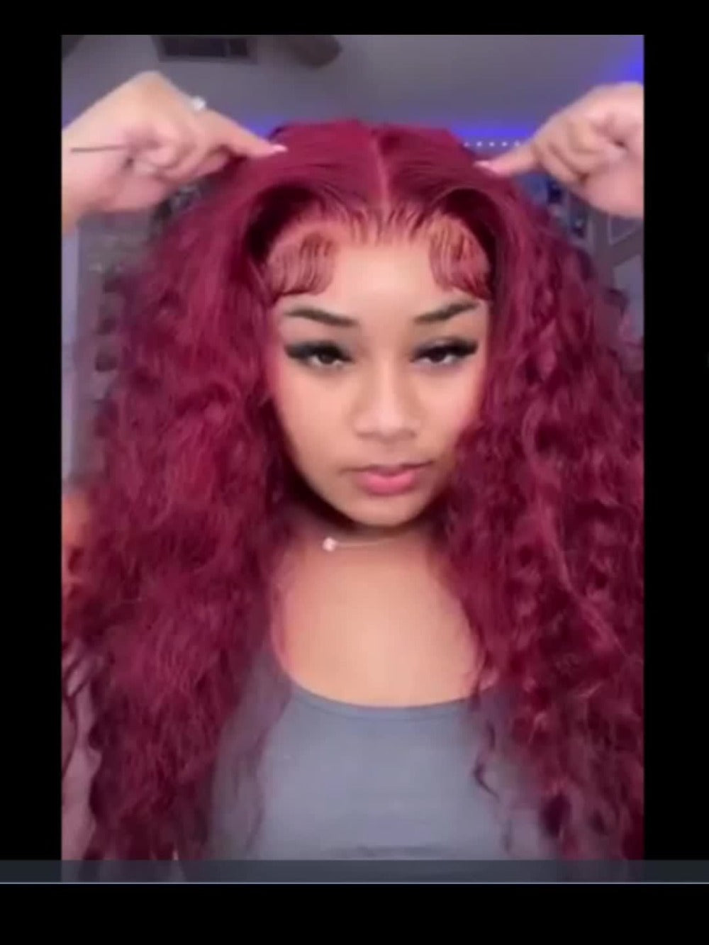 Lace Front Wig Curly Red 13x4 HD Transparent Lace — Glueless Deep Curly Wig for Women, 180% Density, Wet & Wavy, Ginger Orange, 24 Inch