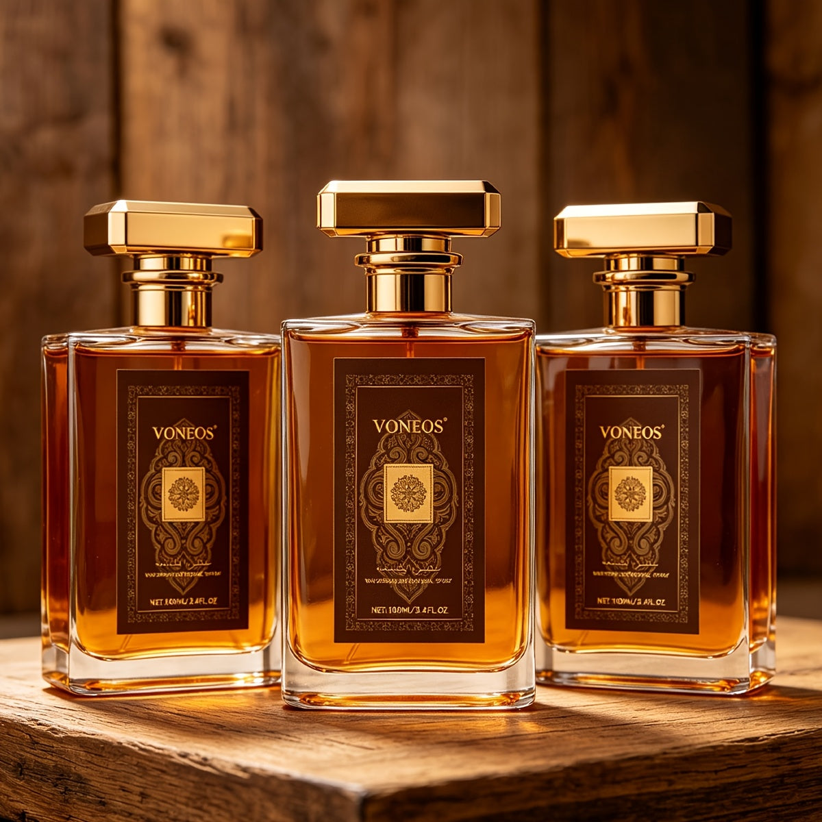 Arabic Cologne for Men Dubai Sudan 3.4 Oz Oriental Oud Fragrance Spray Long Lasting Luxury Gold Bottle Sandalwood Amber Musk Gift for Him 1 2 3 Pcs