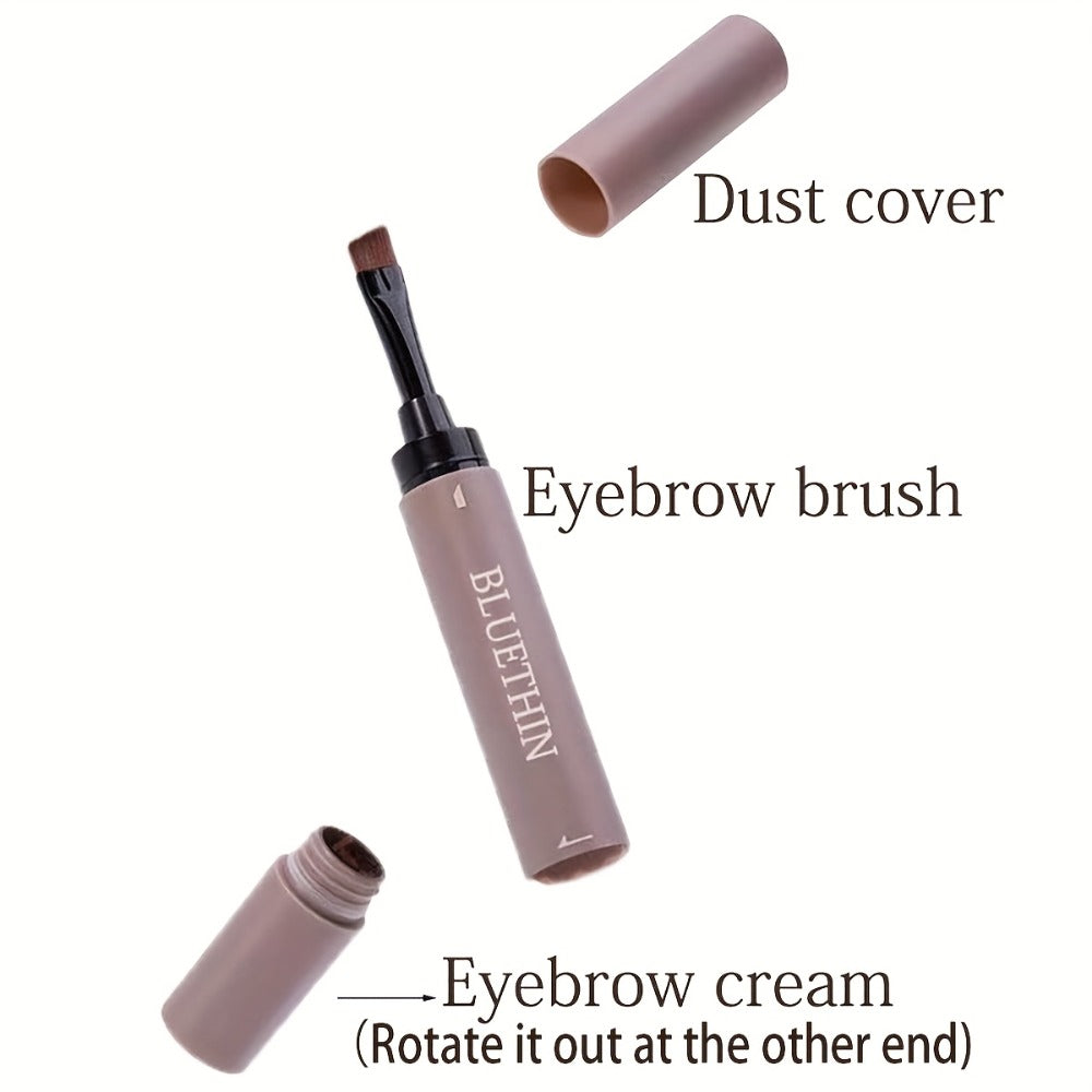 Eyebrow Pencil Double-Ended Waterproof Long-Lasting - Micro Precision Brow Definer with Spoolie Brush Smooth Durable Formula for All Skin Types Dark Brown