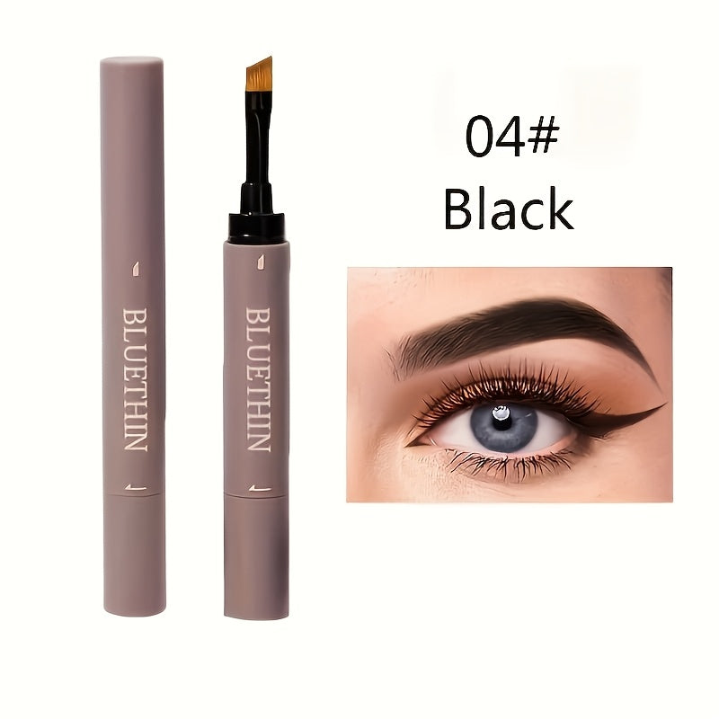 Waterproof Eyebrow Pencil Dual-Ended Smudge-Proof Long-Lasting Brow Definer with Angled Tip Flat Tip Spoolie Brush Precise Outlining Filling 2pcs 4pcs Set