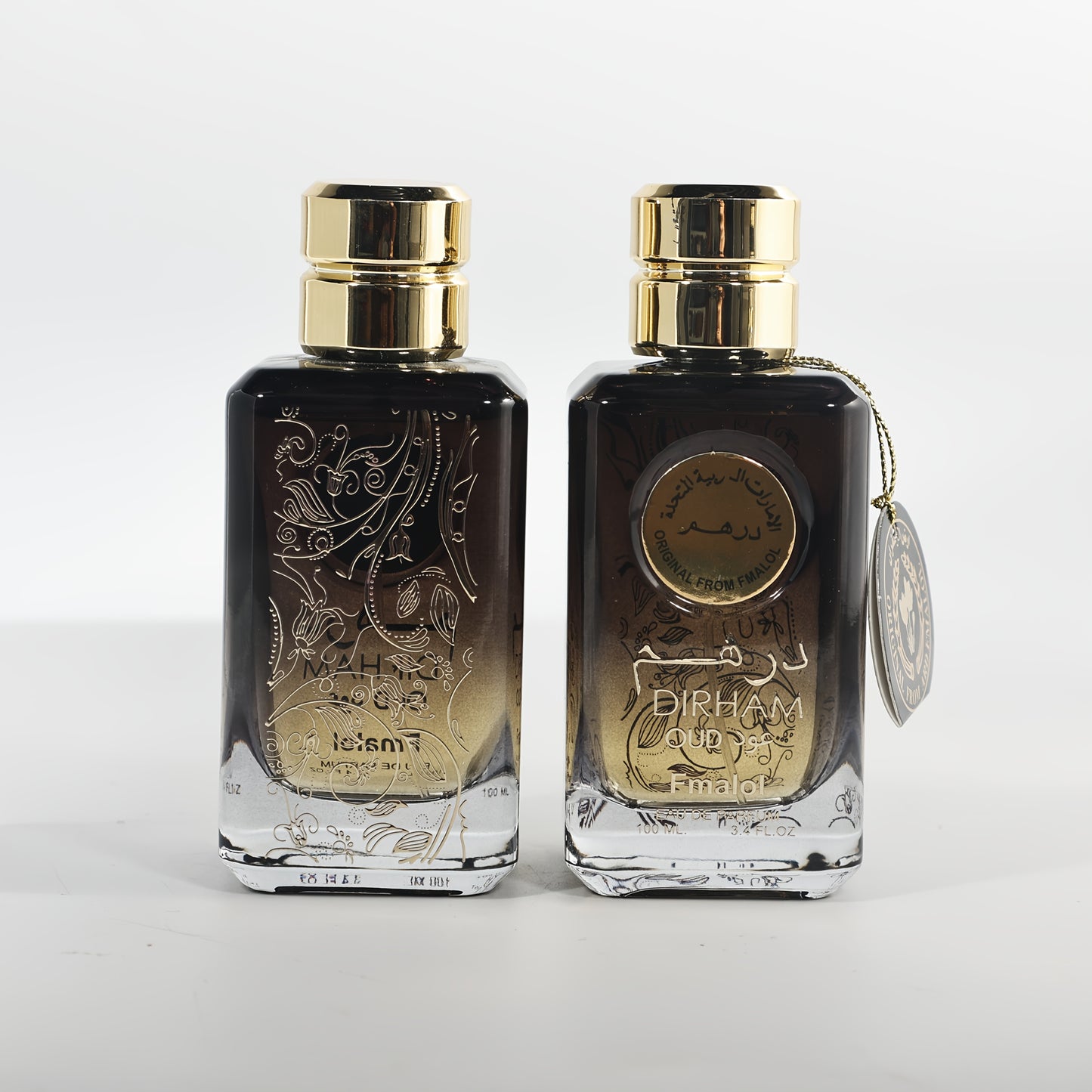Oud Cologne Gift Set for Men Luxury Arabian Eau de Parfum Long Lasting Citrus Woody Scent Elegant Gift Box for Him 1.7oz 3.4oz Birthday Anniversary