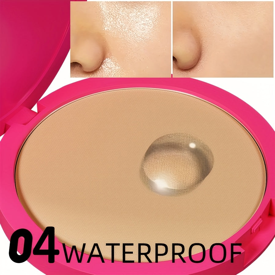 Powder Foundation Waterproof Matte — Full Coverage Non-Cakey Formula | All Skin Types | Light to Medium Tone | 0.31 oz Compact
