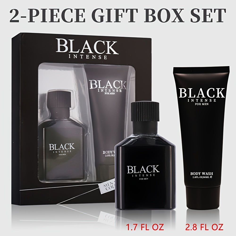 Cologne Gift Set for Men 2 Piece - Earthy Crisp EDT Spray Lemon Sage Absinthe Long Lasting Masculine Fragrance 3.4 oz, EDP + After Shave or Mini EDP + Body Wash