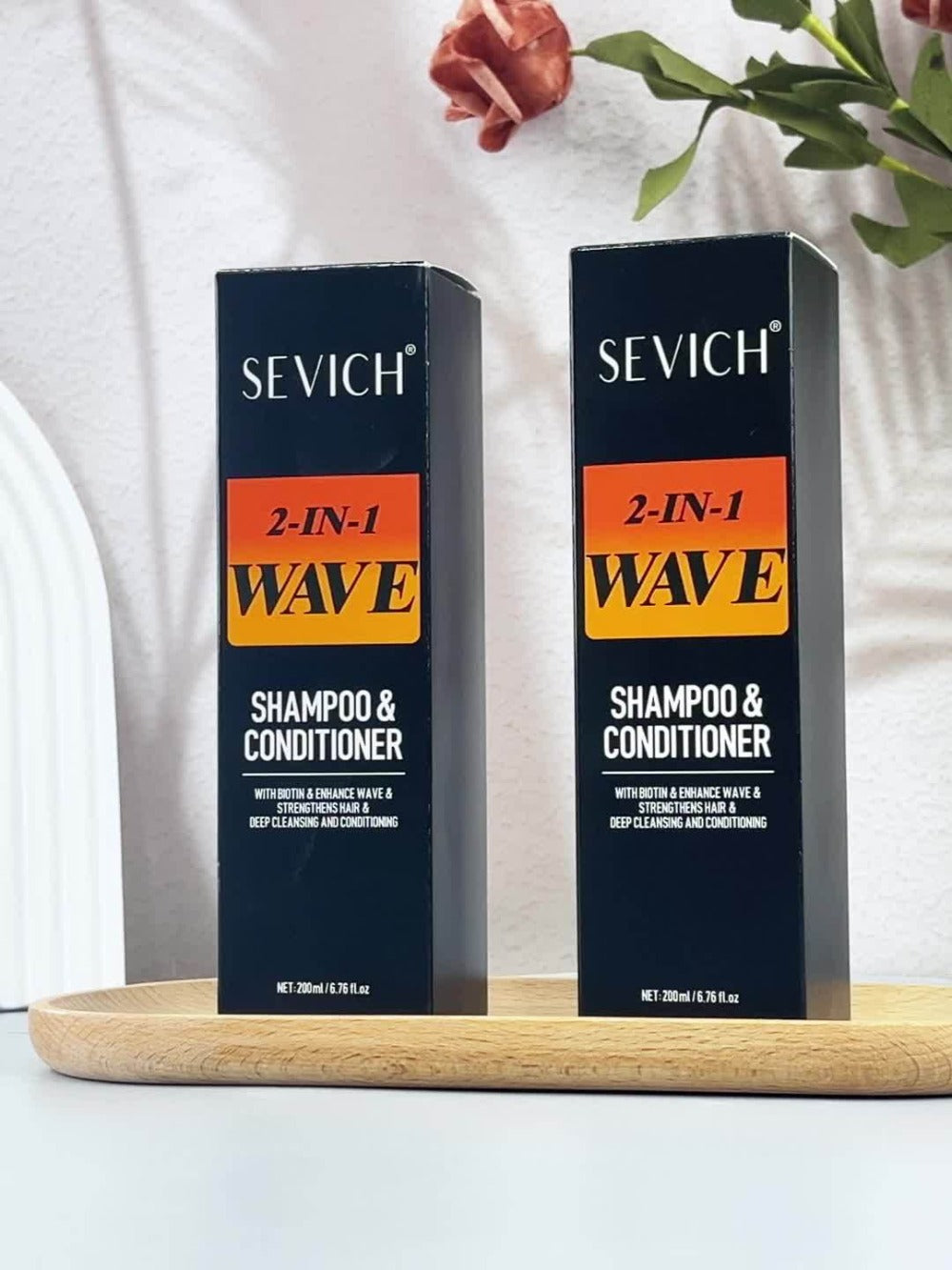 Biotin Wave Shampoo & Pomade 2-in-1 for Men - 360 Wave Deep Cleansing Conditioning Hair Product - Strengthens Hair, Defines Waves with Glycerin Formula, 200ml