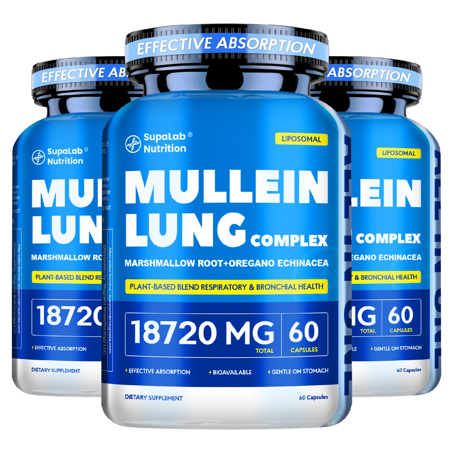 Mullein Leaf Capsules 12000mg for Lung Health & Respiratory Wellness — Quercetin for Bronchial Support, Breathing Ease, Immune Health & Seasonal Comfort | 60 Capsules