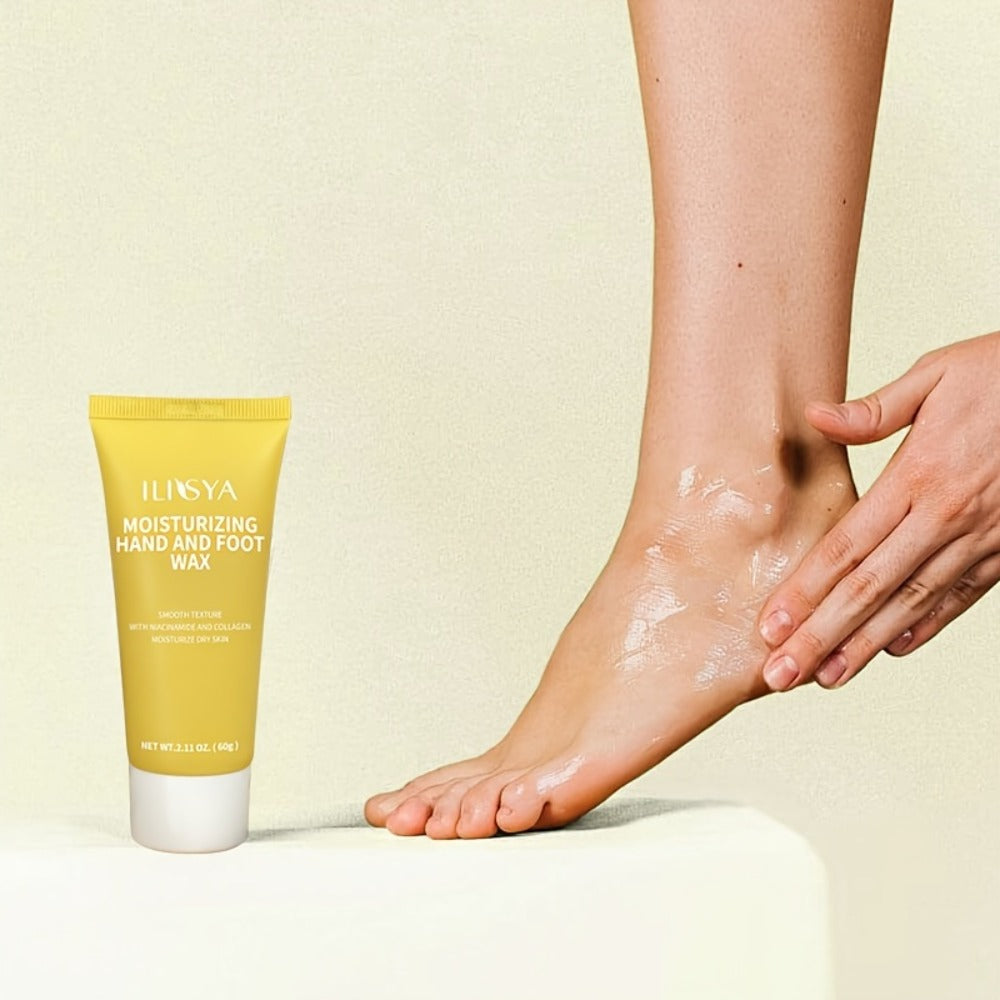 Foot Wax Moisturizing 3PCS Niacinamide Deep Hydrating Foot Cream Mask - Softening Cracked Heel Treatment for Dry Feet Men & Women Foot Care