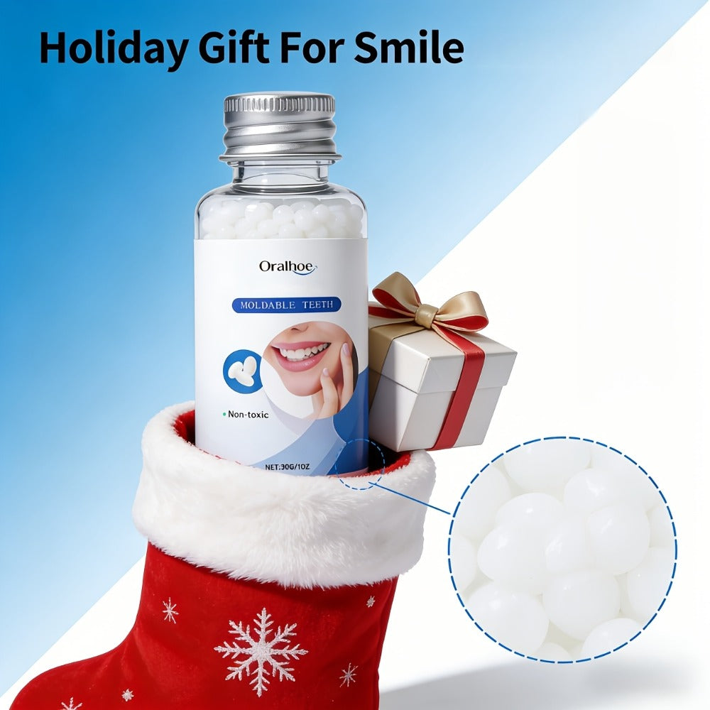 Temporary False Tooth Kit DIY Cosmetic Dental Repair Realistic Moldable Thermoplastic for Missing Broken Teeth Secure Fit Eating Daily Wear Men Women Elderly 30g