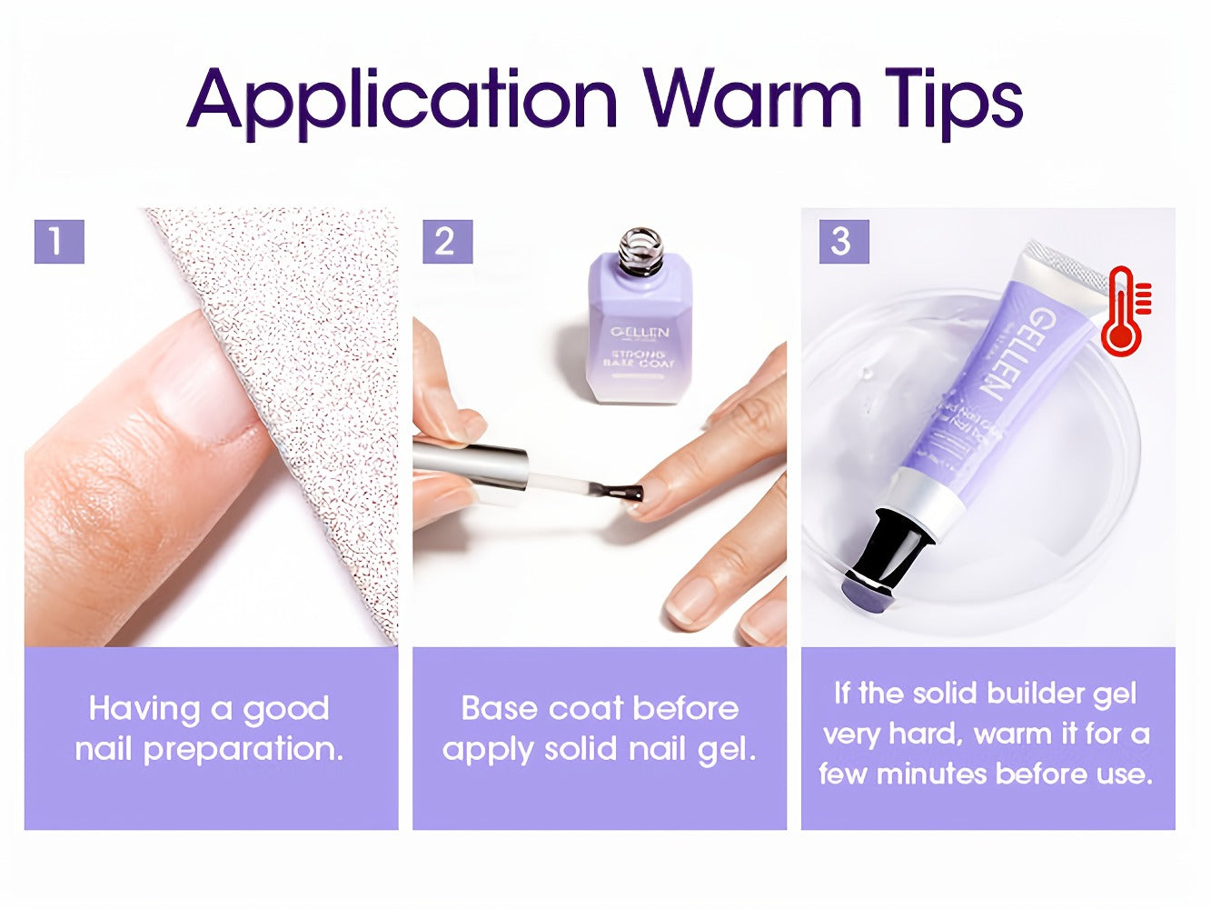 Solid Nail Glue Gel Kit 30g - Press-On Nail Glue with UV Lamp, Nail Glue Remover & Buffer, Strong Long-Lasting Adhesive for False Nails & Rhinestones