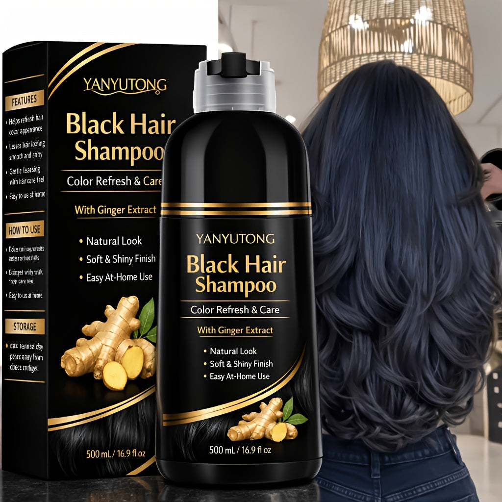 Hair Dye Shampoo 3-in-1 Herbal Ammonia-Free Quick Color in 15 Minutes - Long Lasting 30 Days Semi Permanent Hair Color Moisturizing Cleansing Black Brown Red Chestnut Multi Color