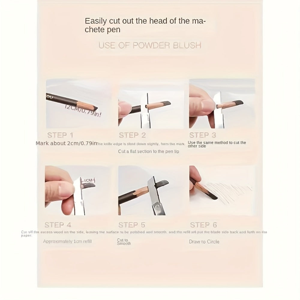 Waterproof Eyebrow Pencil 4 Pack with Eyeliner – Smudge Proof Long Lasting Dual-Ended Brow Pen with Spoolie Brush, Microblading Effect for All Skin Types, Perfect Gift Set