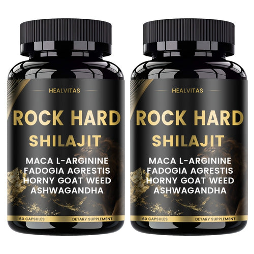 Vitality Herbal Supplement Capsules — Shilajit, Ashwagandha, Taurine, Ginseng & Turmeric | Natural Formula for Energy, Mood, Nerve & Antioxidant Support | For Men & Women | 60 Capsules