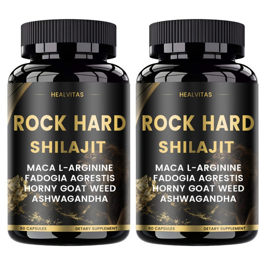 ROCK HARD MAX PILLS Vigor And Supplement, Natural Herbal Formula with Shilajit, Ashwagandha, Taurine, Ginseng And Turmeric for Vitality, Nerve, Antioxidants, Mood Support for Men Women