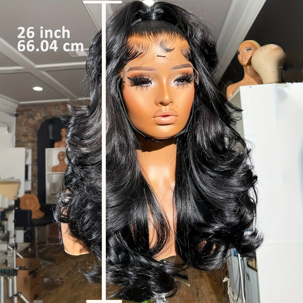 13X4 Body Wave Lace Front Wigs 13X4 Glueless Lace Wig Pre Plucked Hairline HD Transparent Lace Frontal Wigs for Women Density Bye Bye Knots Wig