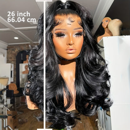 Body Wave Lace Front Wig Human Hair 13x4 HD Transparent Lace Glueless Pre Plucked Bye Bye Knots Natural Hairline for Women 30 Inch