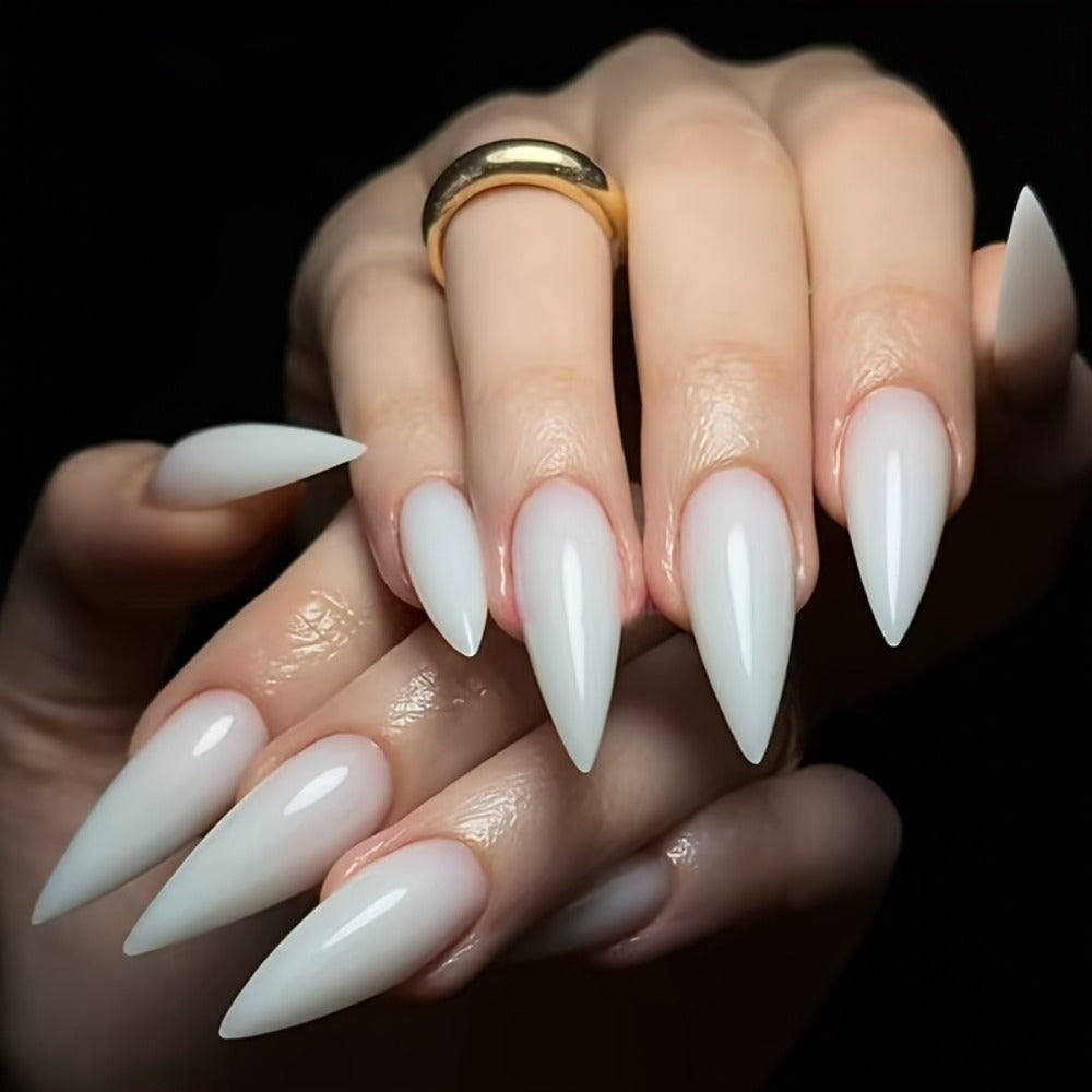Press On Nails 3D Cat Paw Design – Cream Color Minimalist Handcrafted Nail Art | 10pcs Cute Aesthetic Nails for Holiday, Party & Gifting, S/M/L