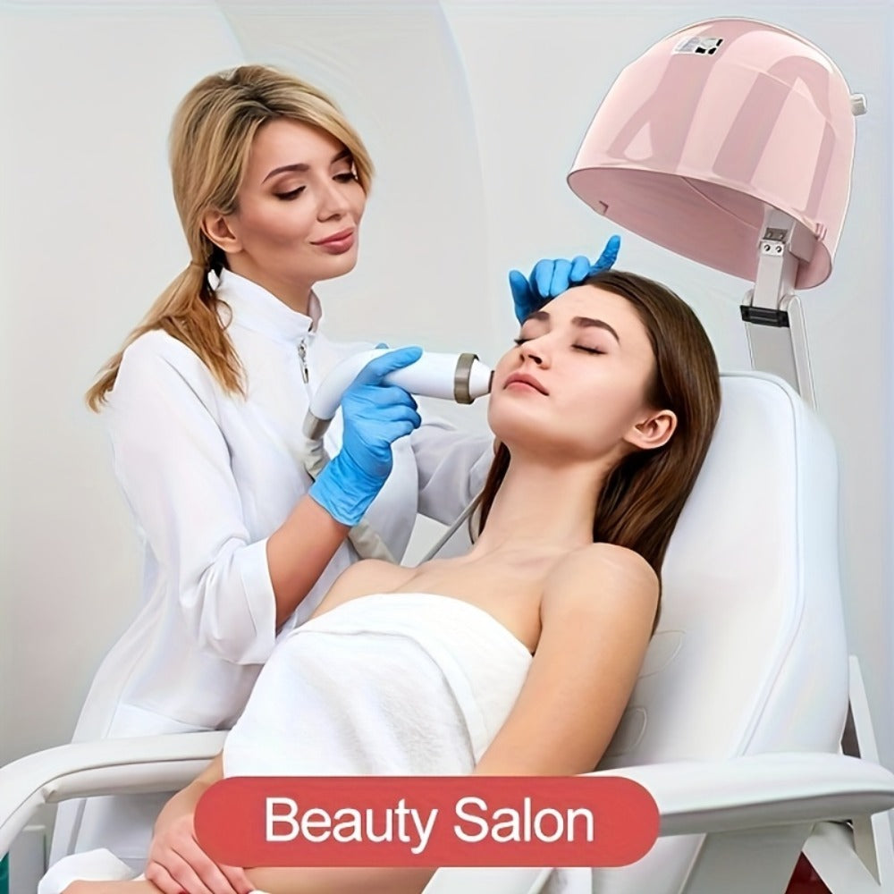 1875W Ionic Hooded Hair Dryer Bonnet with 3 Settings, Professional Sit Under Hair Dryers for Women with Ceramic Technology, Portable Hair Dryer with Hood, Hooded Dryer for Home & Salon