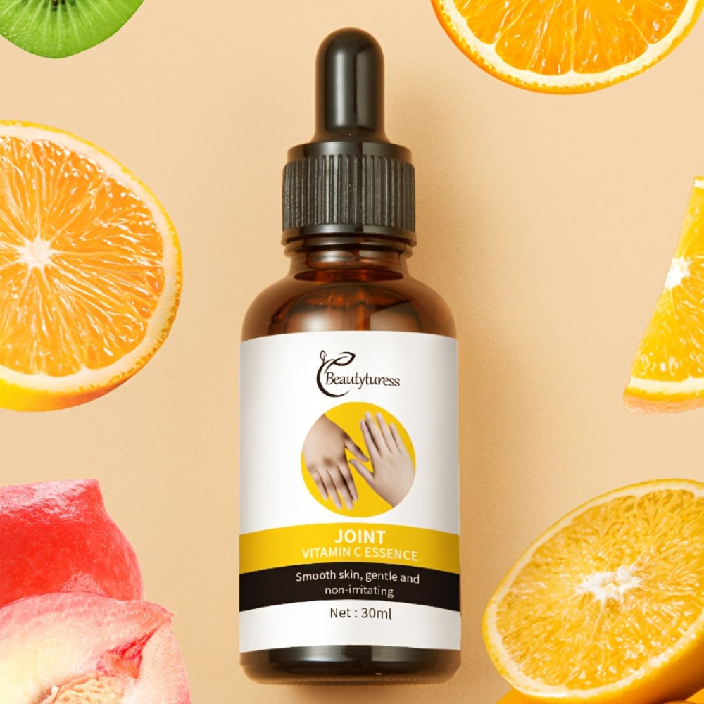 2 Bottles - Joint Vitamin C Essence, Moisturizing, No Dark Spots, Brighten, Shiny Light Beige, Daily Joint Care, Dark Spot Correction, Light Beige Brightening Regimen, Facial Serum, Brightening Skincare, Light Beige Formula, Non-Greasy Texture