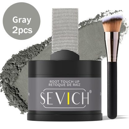 Hairline Powder for Root Touch Up & Hair Loss Cover - Volumizing Hair Concealer Powder for Thinning Hairline, Bald Spots & Sparse Areas - Works on All Hair Types - Multiple Shades with Brush 4g