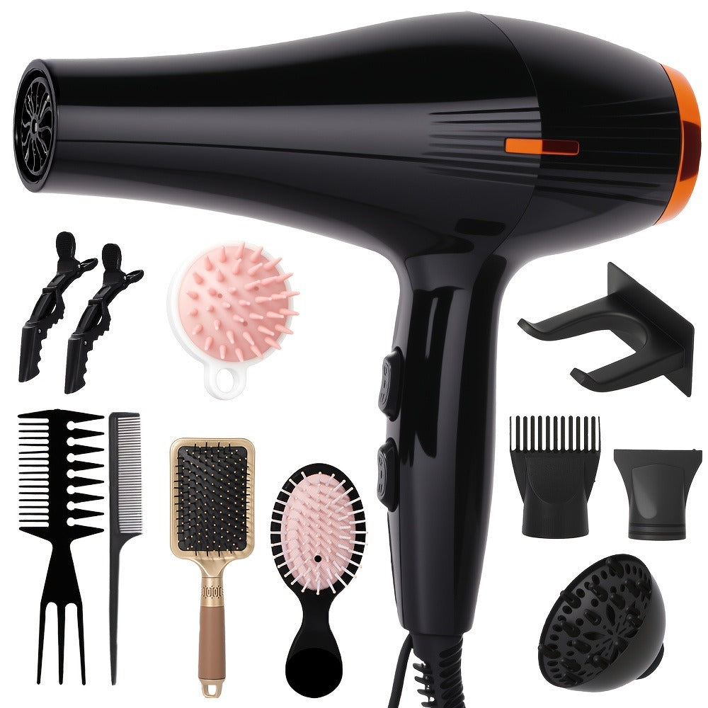 MORFONE All-in-one High-end Home Professional Hair Dryer. A Hair Dryer Set with Various Accessories Such As A Comb, Hair Clip, And Nozzle. Suitable for Family Or Travel Use- Hair Care Festive&Festival Gift for Loved Ones