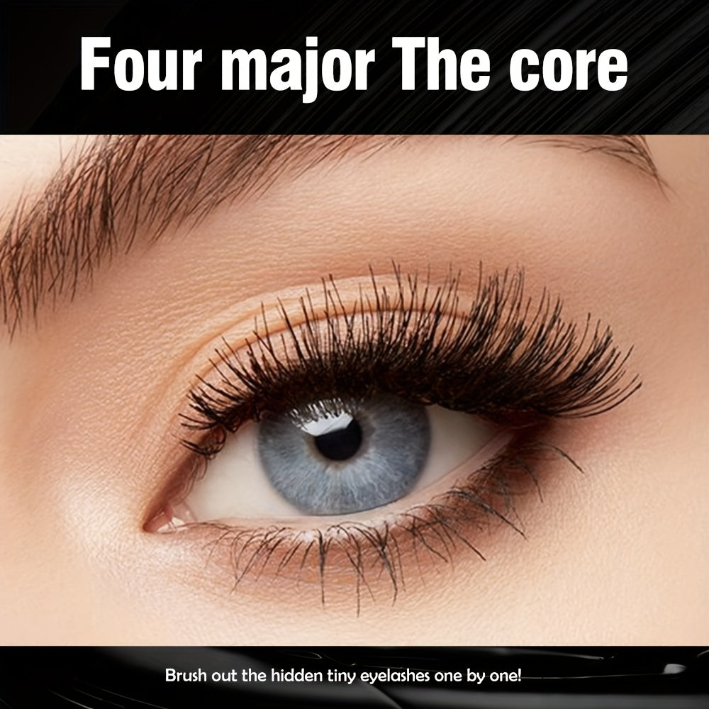 3 Packs Of Black Eye Black, 4D Fiber Waterproof Eye Black, Super Long Eye Black, Thick, Durable, Non Inclined, Natural Eye Black, Easy to Increase Length, Depth And Charm