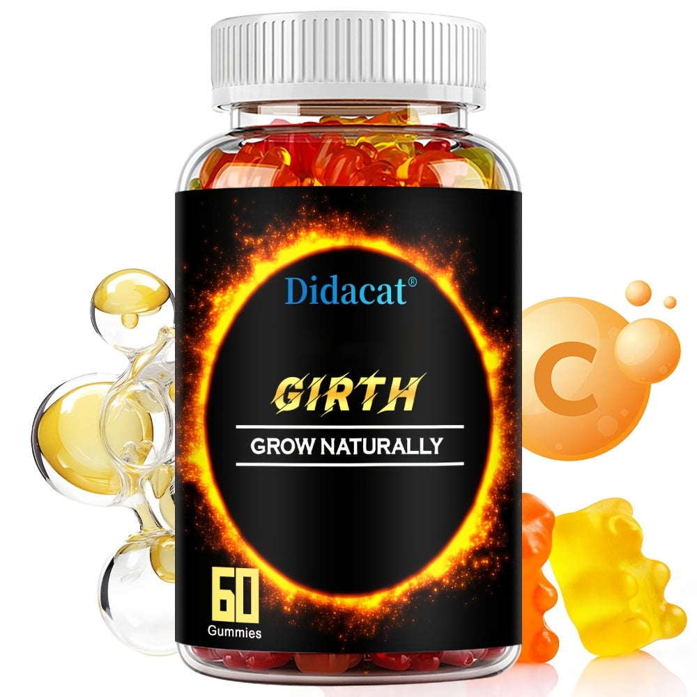 GIRTH Gummies - Men'S Supplement - Contains Ashwagandha - Premium Formula - 60 Gummies