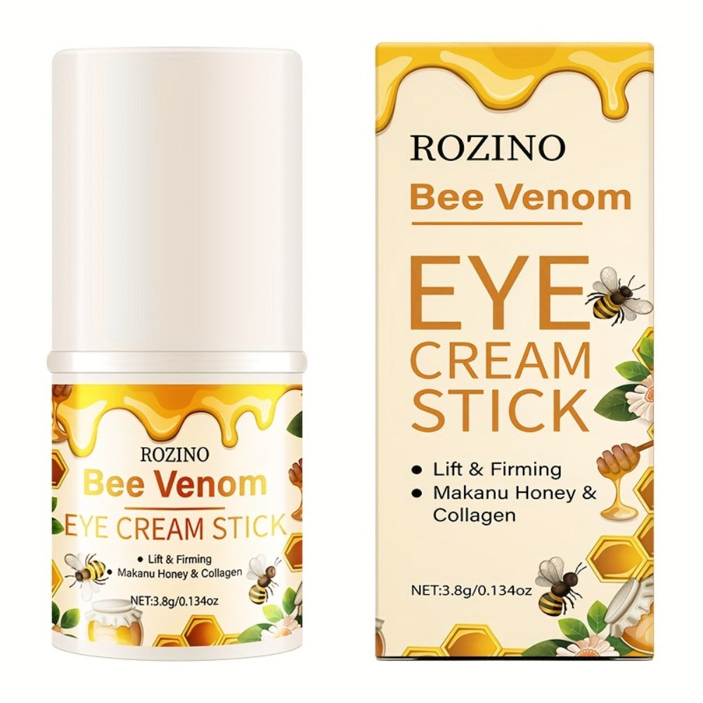 Bee Venom Collagen Instant Lifting Under Eye Cream - Deep Moisturizing & Dark Circles, Hypoallergenic, All Light Beige Types, Unisex Adult Skincare for Puffiness & Wrinkles, No Power Needed, Skincare Routine, Sleek Packaging, Glycerin Moisturizer