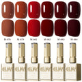 Spring Nail Trends 2025 Bright Nail 6pcs Set 0.51oz New Popular Red Wine Nail Gel Semi Permanent Nail Art Soaking LED Nail Salon DIY Nail Salon Gel