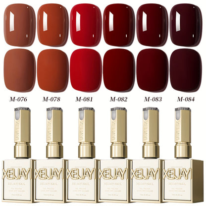 Gel Nail Polish Set 6 Colors Jelly Nude Pink Translucent Soak Off LED UV Gel Nail Kit Photo Frame Bottle Gift for Women Home Salon DIY Manicure