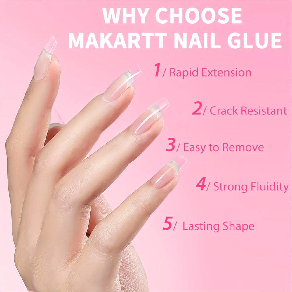 14pcs Quick-Dry Nail Glue, A Total Of 1.28oz, Super Strong Nail Glue 12pcs Of 0.07oz & 2pcs Of 0.24oz, for Acrylic & Fake Nails, Long-lasting, No Lamp Required, Super Strong Nail Glue for Press-Ons & Rhinestones, for Nail Salon Home DIY, Nail Salon