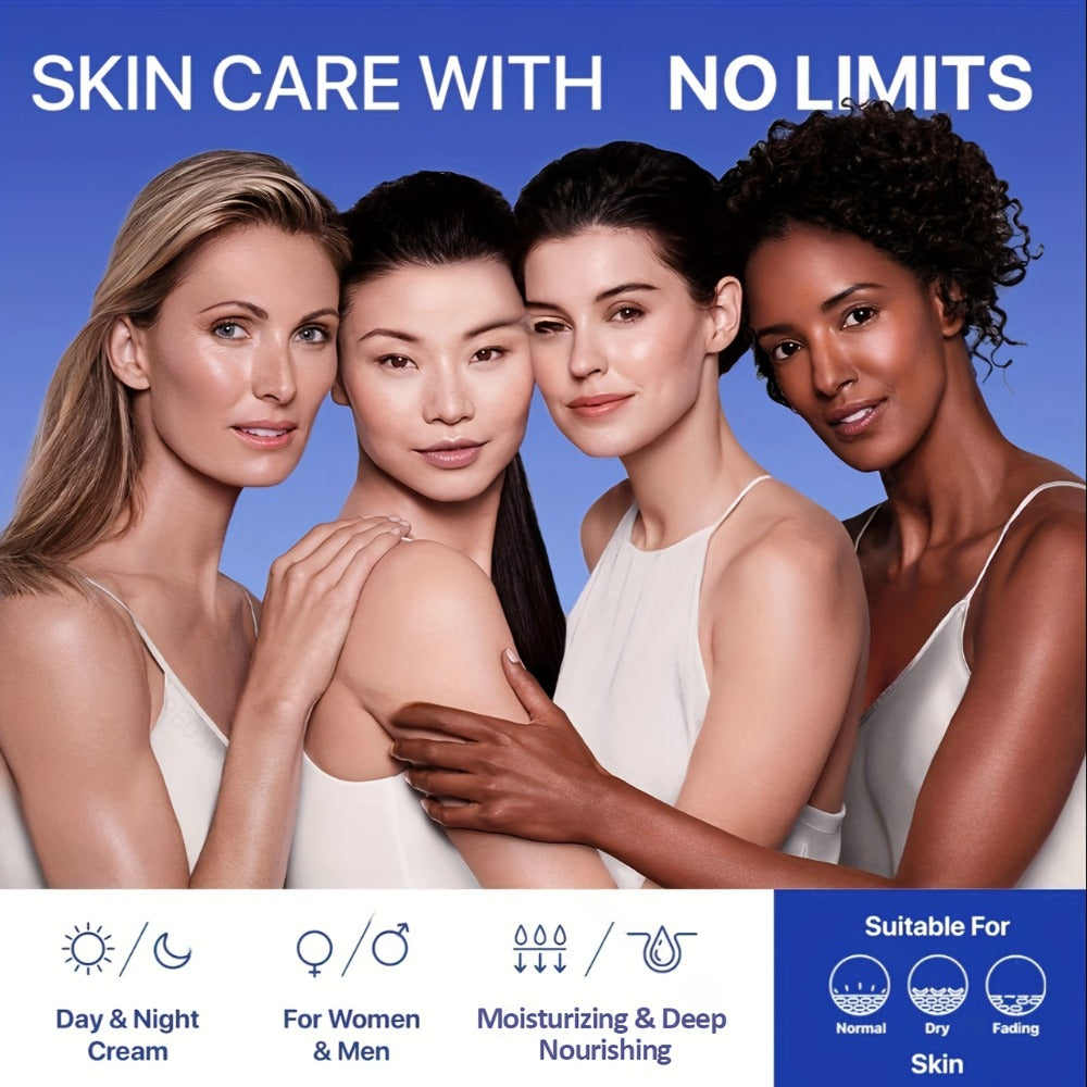 1.69fl.oz Collagen Face Cream with Retinol & Hyaluronic Acid, Day & Night Skin Care Facial Moisturizer, Daily Facial Moisturizer for Women/Men's Face, Deeply Moisturizing | Nourishing Formula, GORGIQUE, Perfect Halloween, Easter, Christmas Gift