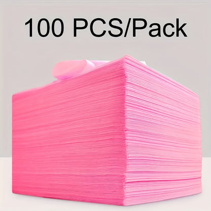 Disposable Massage Table Sheets 100-Pack – Non-Woven Spa Bed Cover for Massage Therapists, Estheticians, Tattoo Artists & Salons, Stain-Resistant, White or Pink