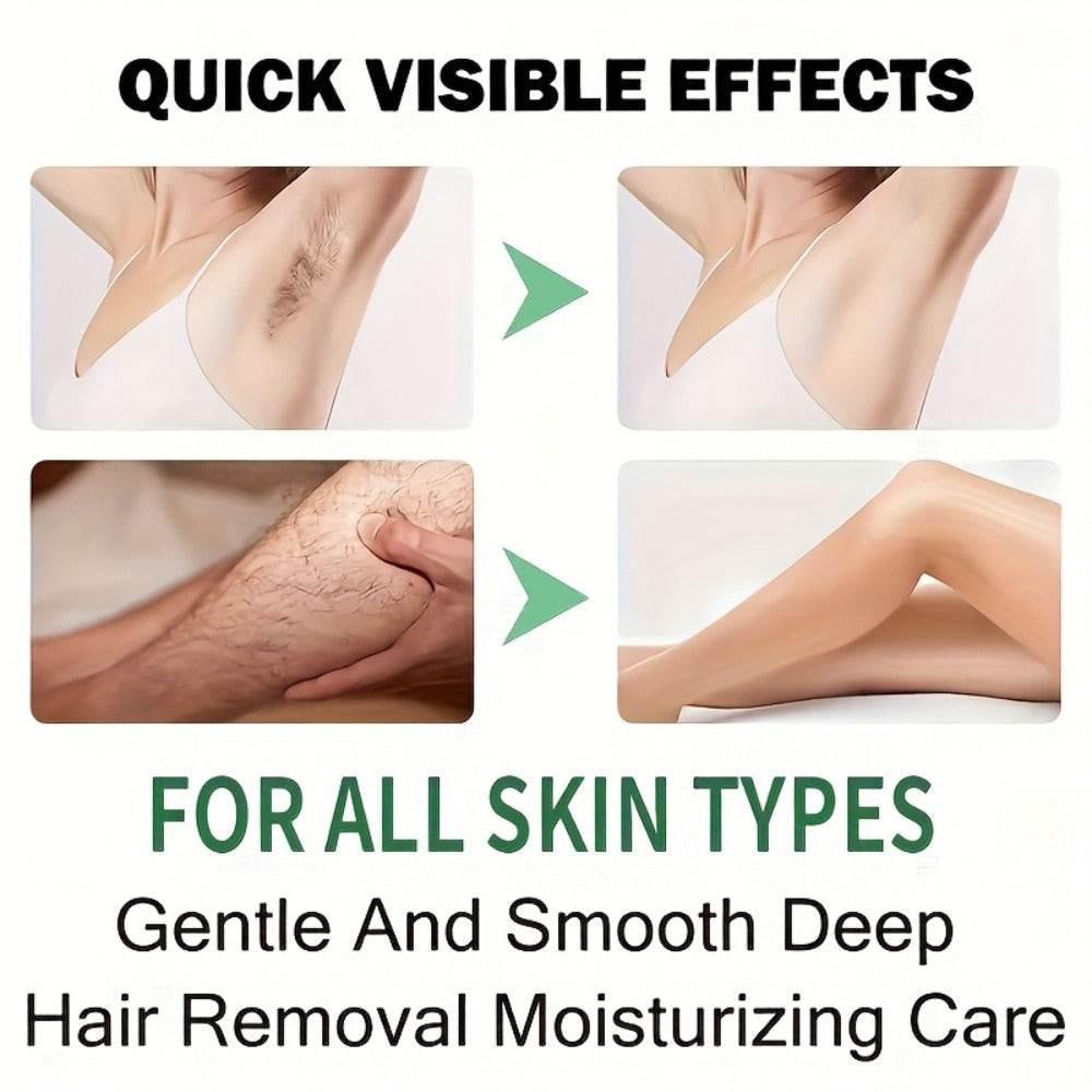 Use Once For, 3-Month Effectiveness, 100g Coconut Hair Removal Cream, Instant Hair Removal, Non Irritating To The Light Beige, Smooth And Residue Free Semi Permanent, Used For Hair Removal On The Face, Lips, Armpits, Legs Arms And Private Areas