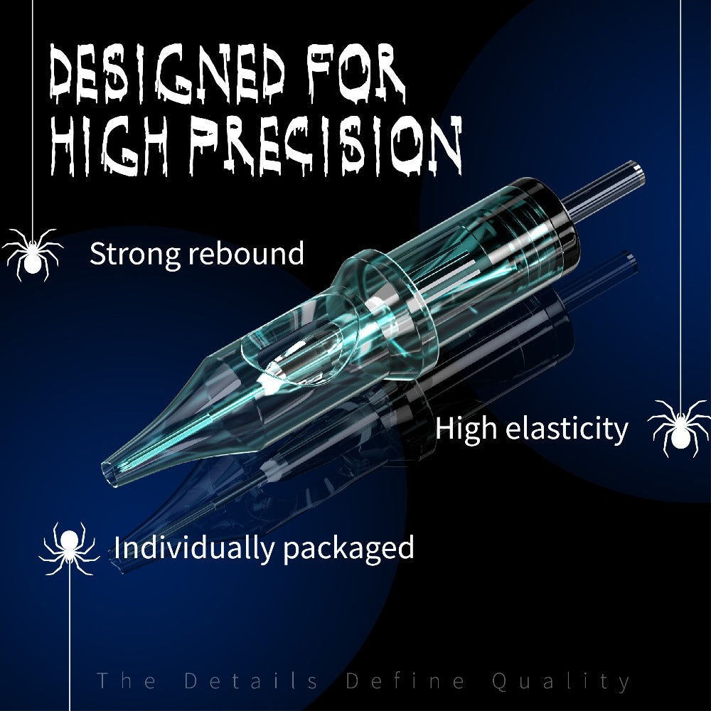 50pcs Neebol Tattoo Cartridge Needles Mixed Size Assorted Round Liner Shader Magnum Curved/Round Mag #12 Tattoo Needles With Membrane 3RL 5RL 7RL 9RL 5RS 7RS 9RM 15RM 7M1 15M1 For Tattoo Machine Kit Tattoo Supplies, Body Art Makeup Easter Gifts