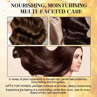 Hair Essential Oil Spray Smoothing & Anti-Frizz – Lightweight Conditioning Treatment for Dry, Damaged & Frizzy Hair | Repairs Split Ends, Adds Shine | 2.7oz