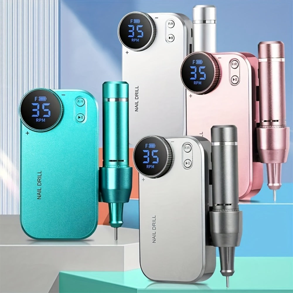 High-power Electric Nail Polisher And Nail Remover For Home And Salon Use, Rechargeable Nail Polishing Machine For Manicure, Pedicure, And Dead Skin Removal, A Perfect Gift For New Year And Christmas.