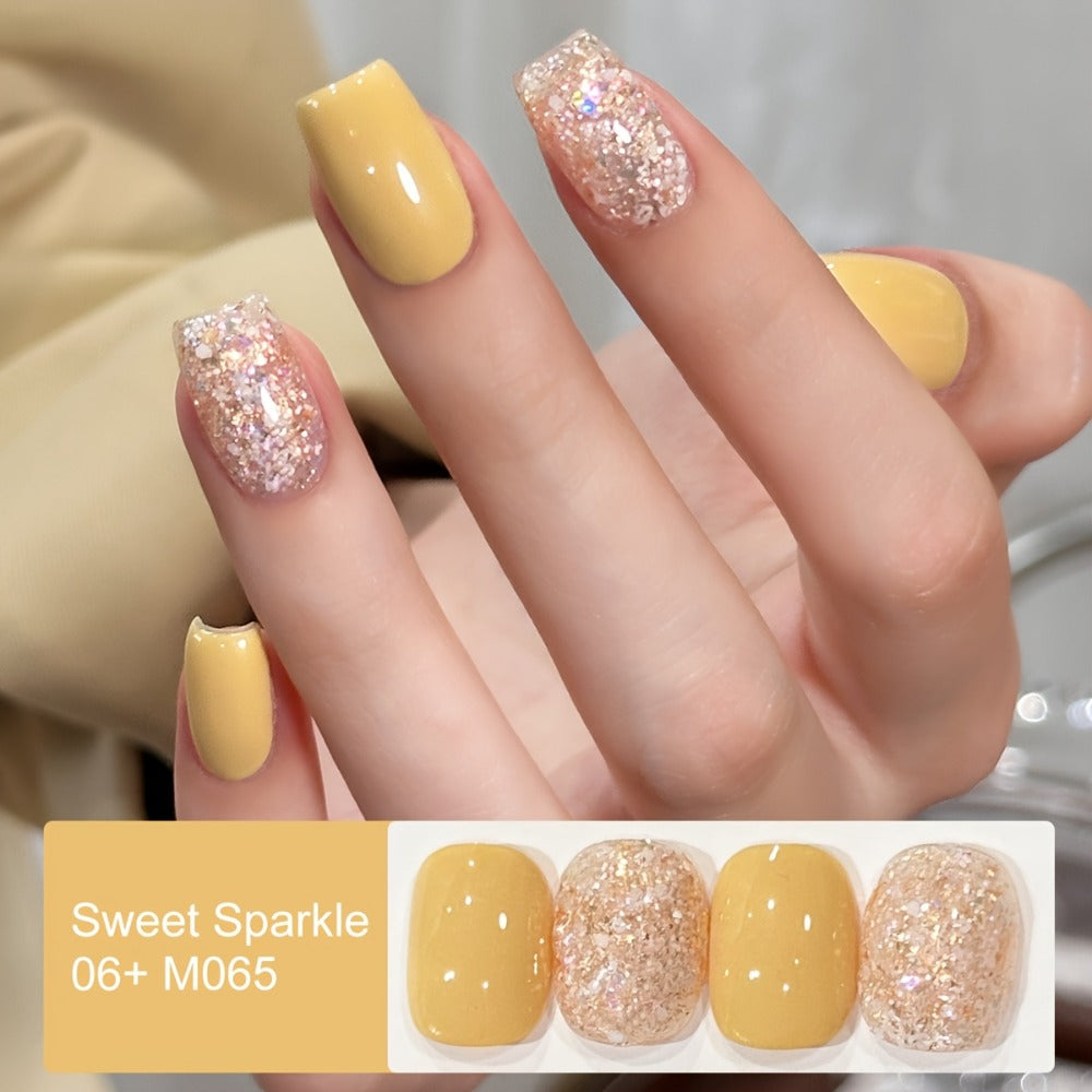 Glamorous Spring Nails Seasonal Nail Art 2Colors Set 0.51oz Nail Gel Polish Soaking LED Nail Gel Salon Female Nail Art Tools Four Seasons Fashion