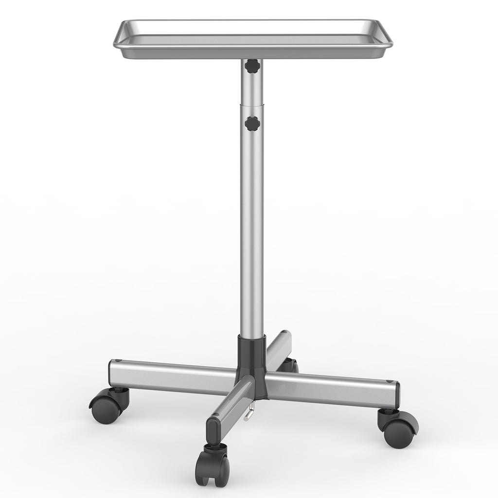 30'' - 42'' Height Adjustable Premium Salon Tray on Wheels, Salon Rolling Tray Trolley