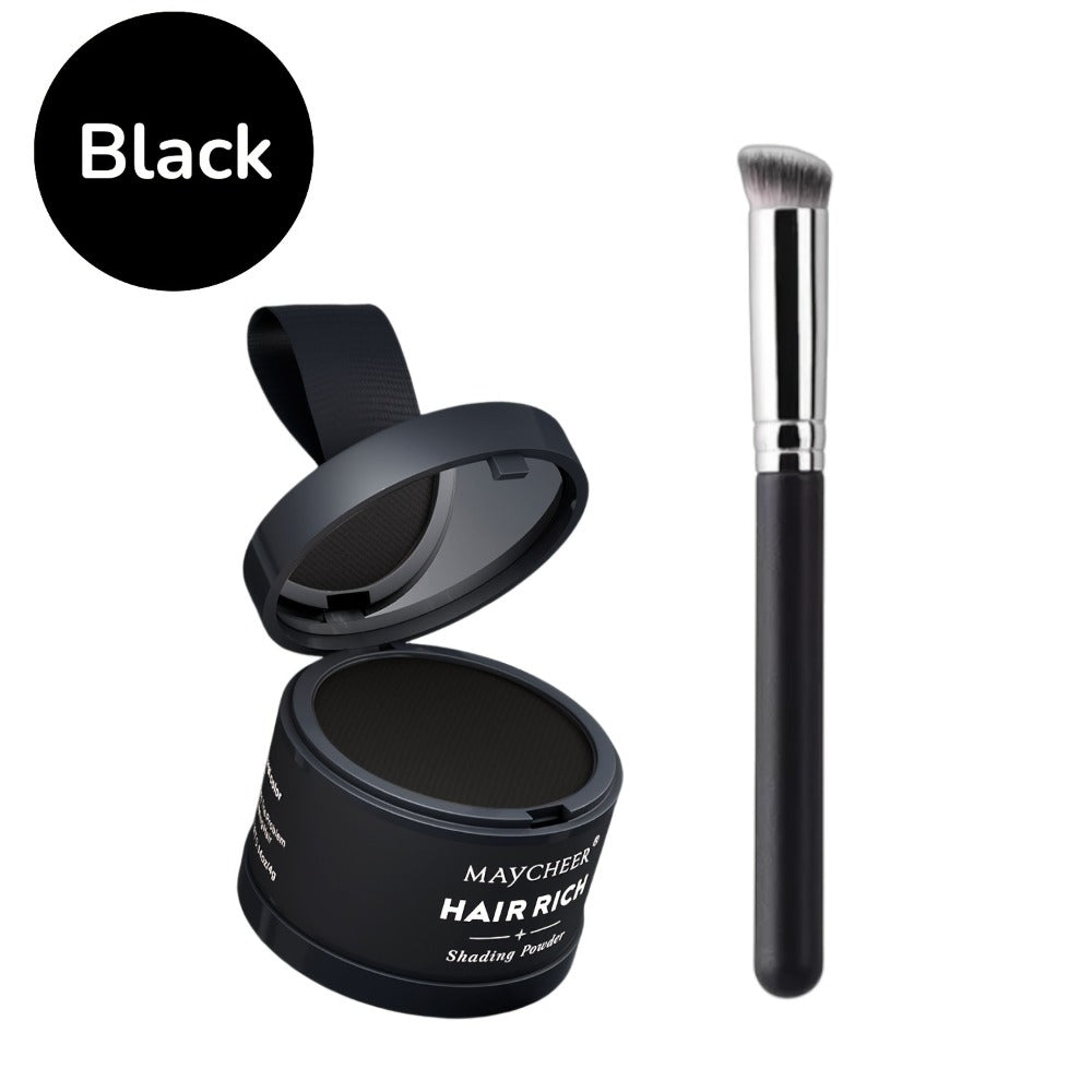 Beard Touch-Up Powder for Men — Instant Gray Coverage & Hair Filler for Beard, Eyebrows, Hairline | Natural Thickness Effect | 5 Colors Available