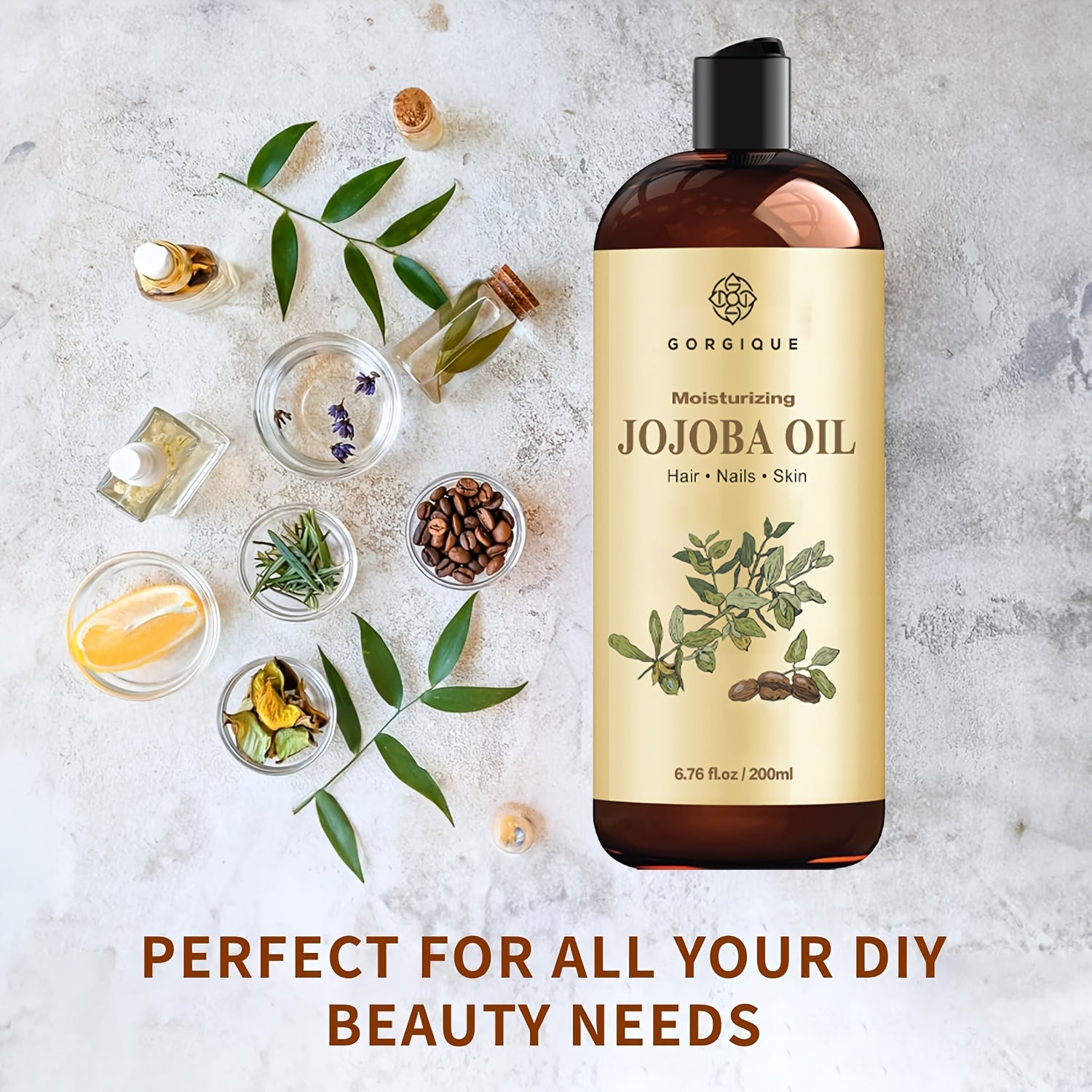 Jojoba Oil -6.76oz - Skin and Hair Care Oil - Cold Pressed - Suitable for Both Men and Women - Suitable for Any Hair and Skin Type, Care, Non Dry, Smooth
