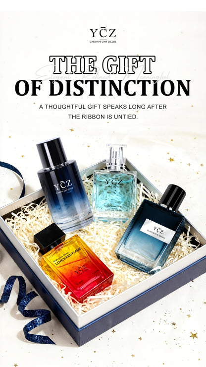 Mens Cologne Woody Aromatic Fragrance Spray - Orange Blossom Leather Mahogany Long Lasting Scent - Gift Set & Collector Bottle for Men