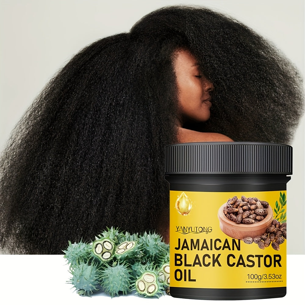 Black Castor Oil Hair Care - Pure Cold Pressed, Moisturizes Hair And Scalp, Makes Hair Stronger And Healthier, Suitable for Normal Hair