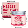 [ROZINO Foot Bath Salt] 60g ROZINO Foot Bath Salt - Hypoallergenic Sea Salt, Moisturizing & Cracked Heels, 20-Min Relaxing Soak for Dry Feet, Post-Exercise & Bedtime Routine, Oceaninspired Design