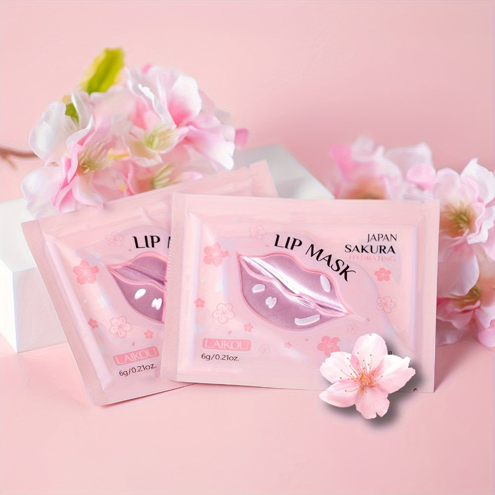 50pcs Sakura Skincare Set | 10 Packs Each of Sakura Mud Mask, Sleeping Mask, Peach Scent Body Cleansing Scrub, Nutritional Lip Mask, Sakura Moisturizing Toner | Gentle Cleansing, Moisturizing, Easy to Travel, Suitable for All Skin Types