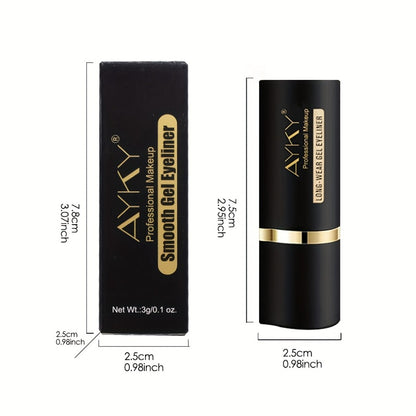 Eyeliner Pencil 2-Pack Waterproof - Long-Lasting Smudge-Proof Sweat-Resistant Formula, Smooth Multi-Use Eye Design, Bold Winged Smoky Liner, Black Eyeliner for Women Beginners & Everyday Makeup