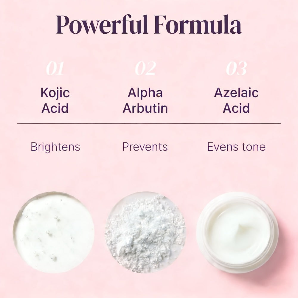 Newly Updated Version [Brightening Cream]5X&3-Day BrighteningCream: The Appearance Of, Moisturizes, Quickly Brightens, Evens Light Beige, Dullness, Leaves Skin Looking Smoother &More Refined. Contains Kojic Acid, Vitamin C, Arbutin, & Niacinamide.