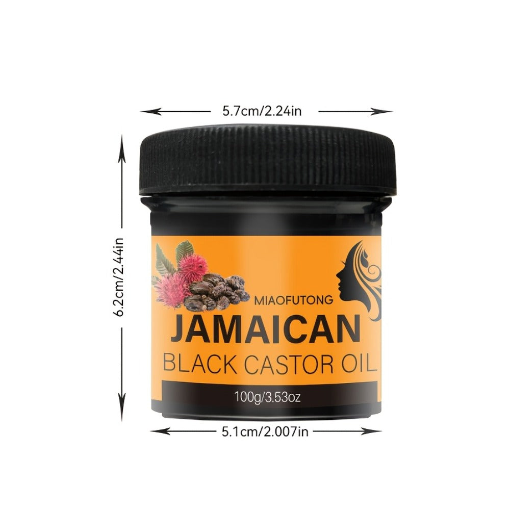 Black Castor Oil Hair Milk 5pcs — 100% Jamaica Pure Cold-Pressed Castor Oil for Deep Moisturizing, Curly Hair Care & Frizz Control | Prevents Dryness, Split Ends & Knots