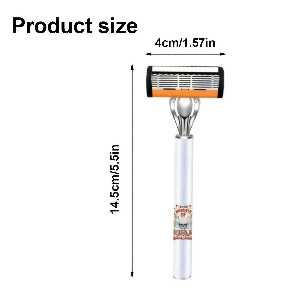 Safety Razor Set for Men 72 Blades 2 Non-Slip Metal Handles Classic Double Edge Shaving Razor Ultra-Sharp Replaceable Blades Smooth Painless Shave Grooming Kit Holiday Gift