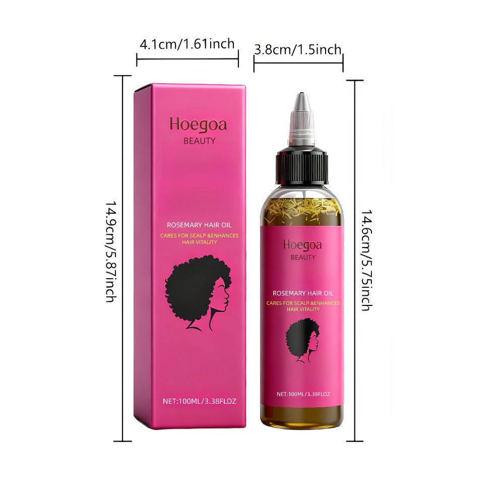 Rosemary Hair Oil 2 Pack HOEGOA Natural Rosemary Leaf & Bataana Oil Blend for Hair Moisturizing Nourishing Scalp Treatment Promotes Healthy Hair Growth Gift Set